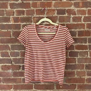 Madewell thin striped tee (XS)